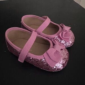 Kate Spade Glitter Mary Jane Crib Shoe